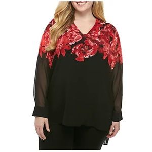 Calvin Klein
Flare Sleeve V-Neck Top